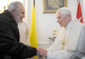 Hình: AP Đức Giáo Hoàng Benedicto thứ 16 gặp nhà cựu lãnh đạo Cuba Fidel Castro tại Havana, thứ tư 28/3/2012 